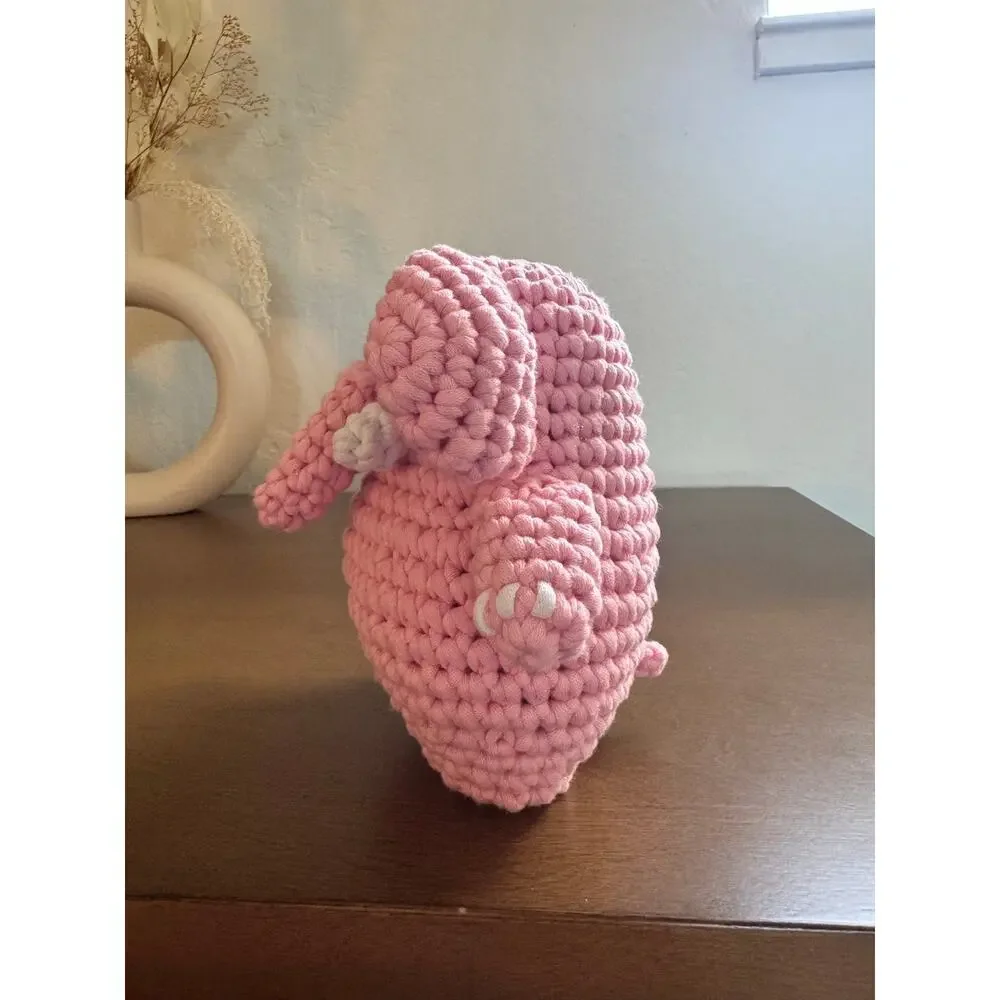 *Pre-Made Plushie* Woobles Lulu the Pink Elephant Large Collectible Animal Plush